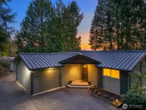 New metal roof, lots of parking, and spacious lot