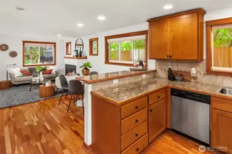 Spacious open layout makes entertaining easy