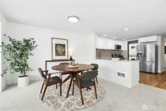 This place is great for entertaining – the open kitchen and dining area flow so well, perfect for parties