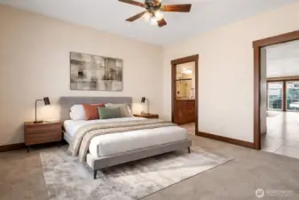 Virtual Staged primary suite