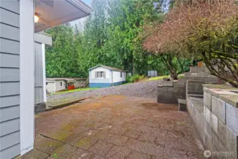 Brick walkway/patio area