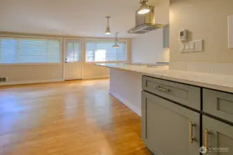 Kitchen and door to balcony