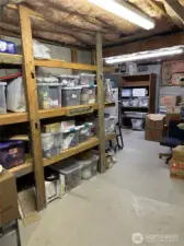 Huge storage area with outside entrance