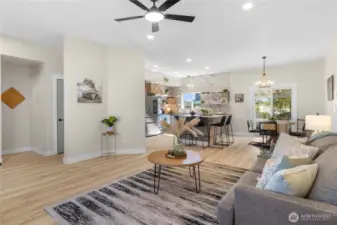 Enjoy this entertainment space! Chefs kitchen with huge island and high end appliances!