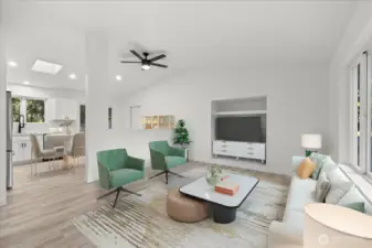 Virtually Staged Living Room 1