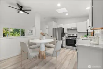 Virtually Staged Kitchen/Dining Room 2