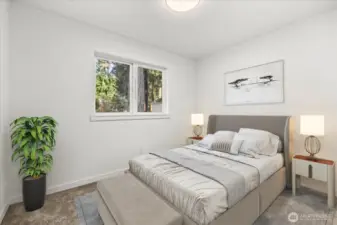 Virtually Staged Bedroom