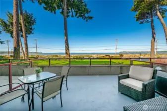 Spacious patio/view.