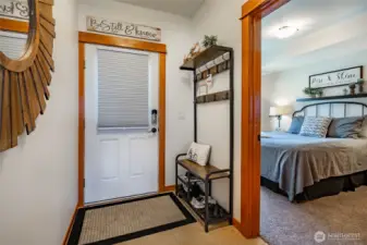 Inside entryway.