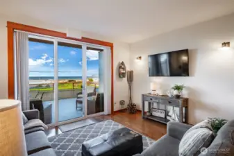 Living room, oceanfront view.