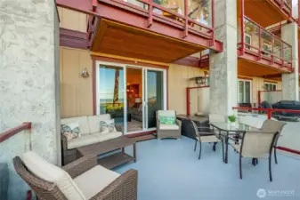 Spacious patio.