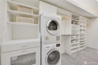 Awesome walk-in closet with 2nd laundry for convenience.