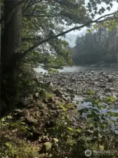 Follow the property’s path to the river.