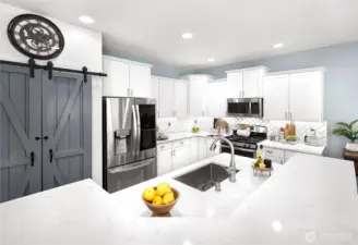 Amazing pantry in kitchen.