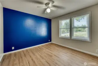 One of Two Bedrooms