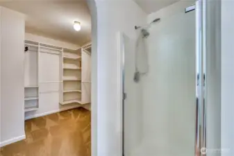 Walk-in Shower...