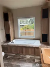 Soaking Tub in Primary Bathroom