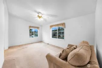 Nice bright Living Room view from the Hallway.