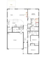 Single Level Floor Plan