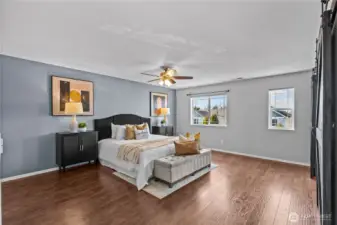 Expansive and private primary ensuite.