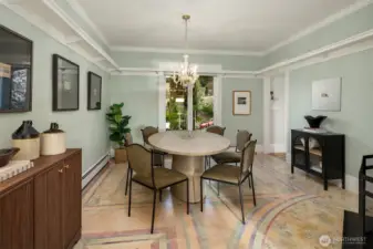 World Famous Murano Glass Chandelier in Dining Room