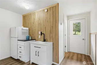 Equipped with kitchenette, just plug in your air fryer and you’re good to go!