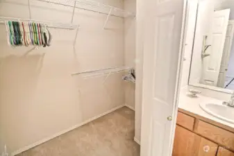 Bedroom # 2 has it's own sink and walk-in Closet