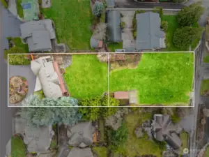 This shows the lot lines of the home AND the separate vacant lot.