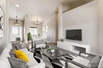 Virtually Staged- Living Room