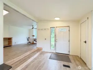Looking to the dining area of the kitchen