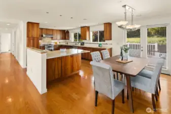 Space for everyone in this beautiful kitchen