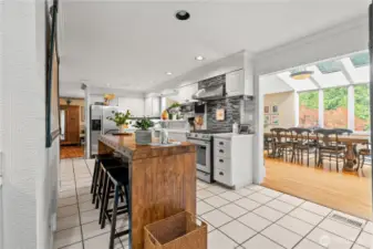 Open kitchen with new appliances!