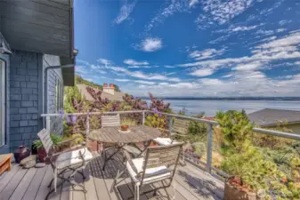 Looking east from deck