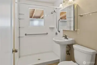3/4 bath with nice walk-in shower!