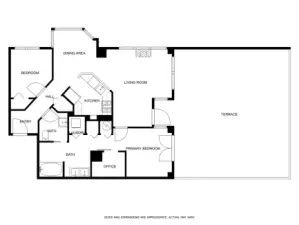 Unit floor plan.