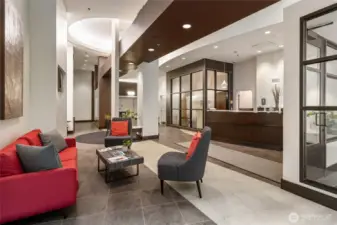 A secure lobby entrance with a 24/7 concierge is here for your every need.