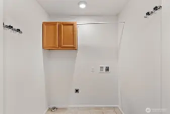 enclosed Laundry room