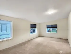 Extra living area for games, movies, or gatherings. The carpet is luxury carpeting perfect for watching tv laying on the floor.