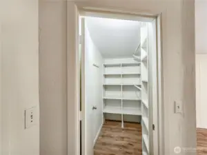Second primary bedroom walk-in-closet.