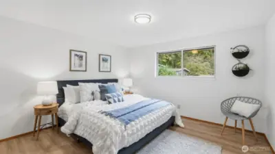 A welcoming and airy primary retreat designed for everyday relaxation.