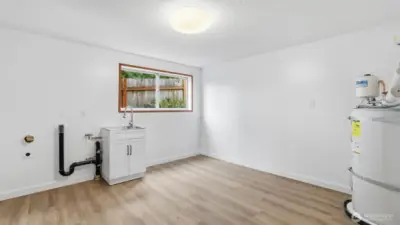 Extra large laundry/storage room