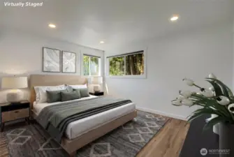 spacious primary suite