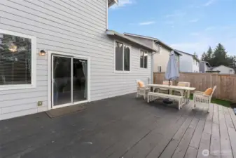 Large back deck