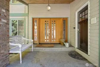 Double door entry greets you