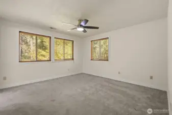 Spacious master bedroom lrg enough for King sized bed