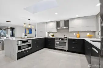 Appliance Garage, Serving Buffet & Skylight