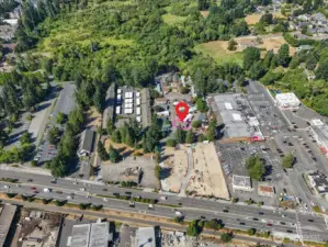 Located right off Bothell Way! The heart of Kenmore - but set back far enough providing quiet and privacy