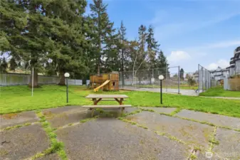 playground and basketball court