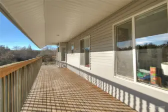 Upstairs covered deck