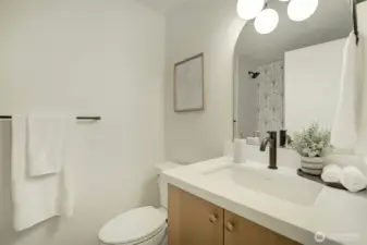 Main floor full bathroom.